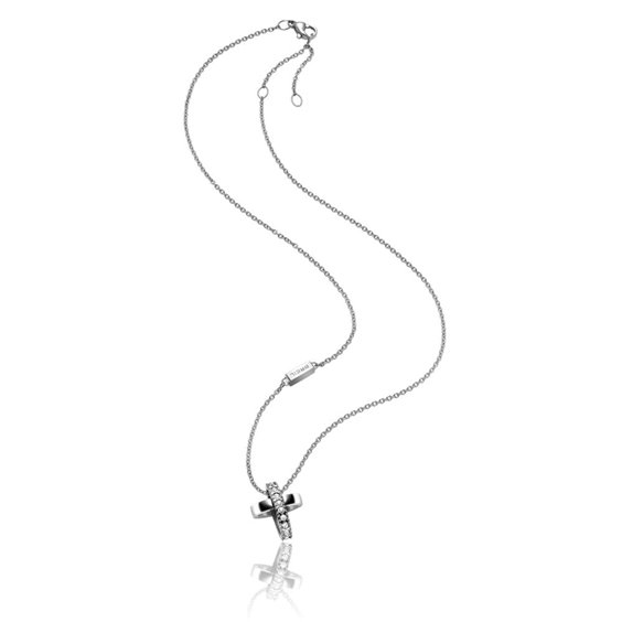 Halskette Breil Herr CHARMING CROSS in Stahl Cristallo TJ1464 - TJ1464